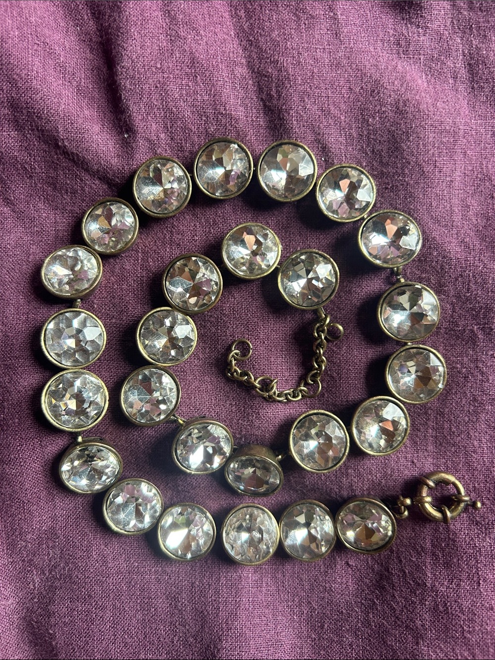 J. Crew clear brûlée necklace